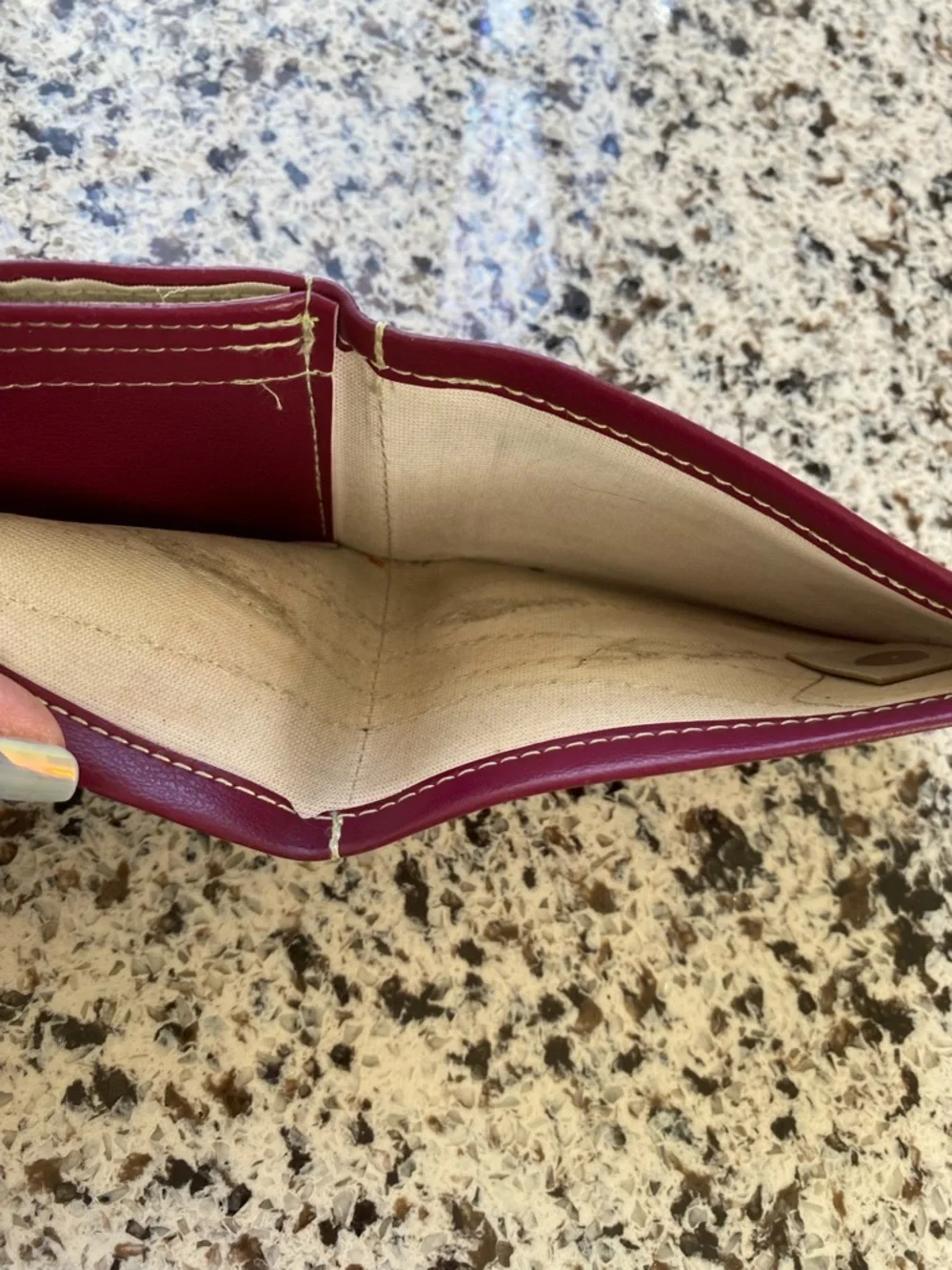 HANDCRAFTED Leather Bifold Wallet Snap Closure